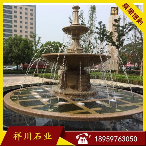 园林景观中的艺术焦点 双层流水水钵与欧式材质的选择